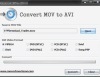 MOV → MPEG4, DVD, VCD, Xvid, DivX, Song PSP 변환 Convert MOV to AVI 1.0 썸네일