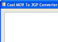 MOV→3GP 변환 Cool MOV To 3GP Converter 1.0 썸네일