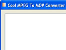 MPEG→MOV 변환 Cool MPEG To MOV Converter  1.0 썸네일