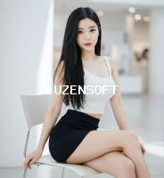 검정 미니스커트 흰색나시 모델 썸네일