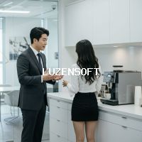 탕비실에서 사장과 비서 대화중 5 썸네일