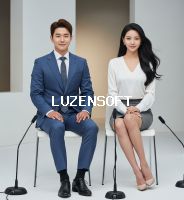 뉴스를 진행하는 남여 앵커