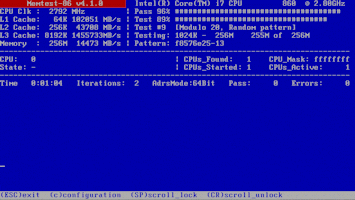 메모리 테스트 Memtest86 for Windows boot-able USB Drive 4.31 썸네일