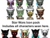 스타워즈 아이콘 Star Wars Fella Icons 1.0
