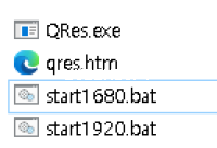 QRes 명령어로 화면 해상도 변경 프로그램 썸네일